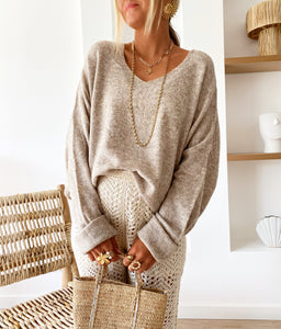 Pull Mia taupe