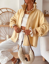 Charger l'image dans la galerie, Sur-chemise en jean Jodie délavée jaune