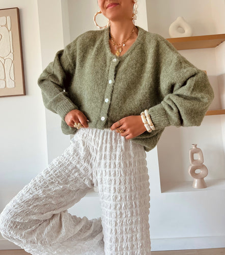 Gilet Béatrice kaki