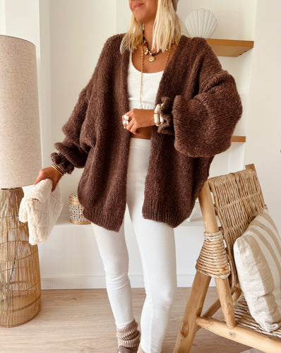 Gilet Zélie chocolat