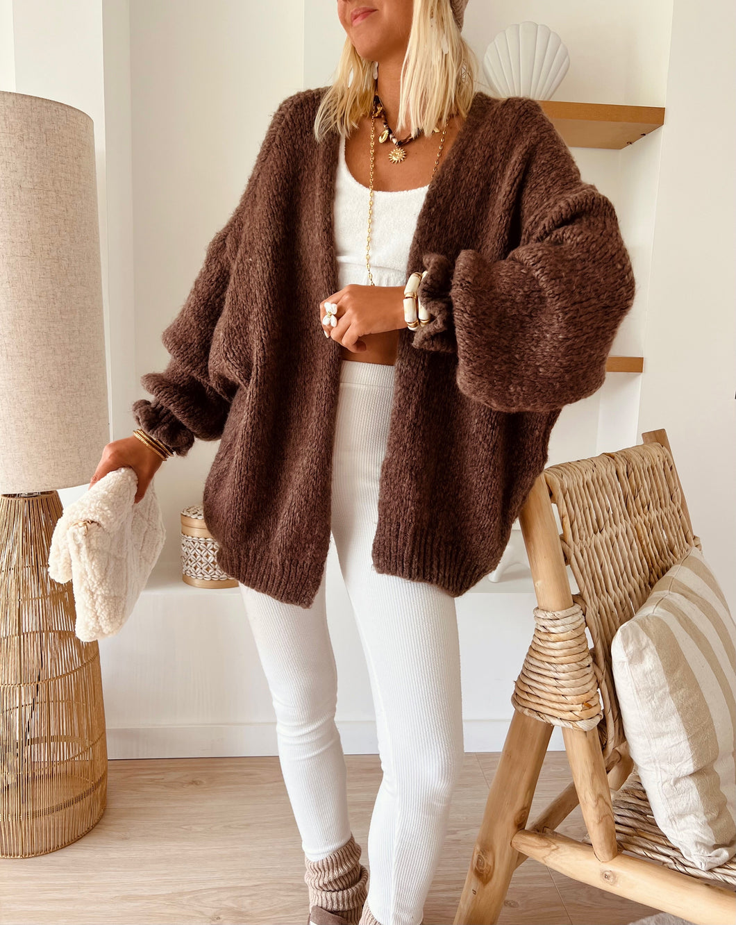Gilet Zélie chocolat