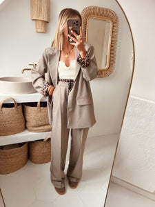 Ensemble tailleur Louisy taupe