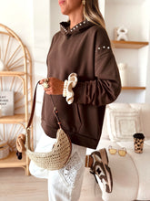 Charger l'image dans la galerie, Sweat à capuche Lila chocolat