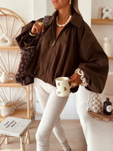 Charger l'image dans la galerie, Veste bomber Maude chocolat