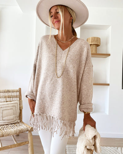 Pull Lina taupe