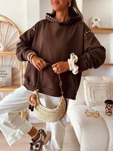 Charger l'image dans la galerie, Sweat à capuche Lila chocolat