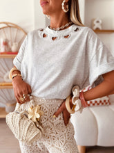 Charger l'image dans la galerie, T-shirt Justine gris (réassort dimanche 19/04 à 11h00)