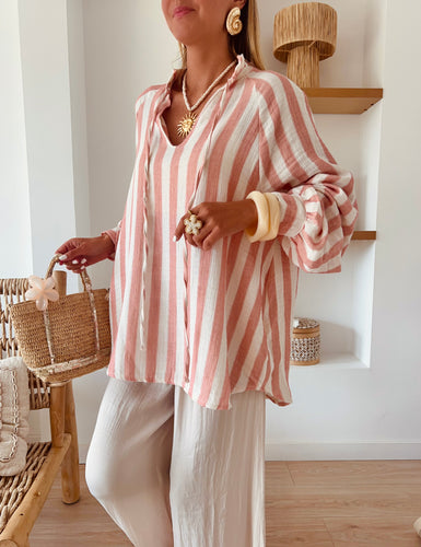 Blouse Charlène rose