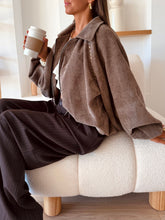 Charger l'image dans la galerie, Veste Bomber Gloria taupe