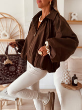 Charger l'image dans la galerie, Veste bomber Maude chocolat
