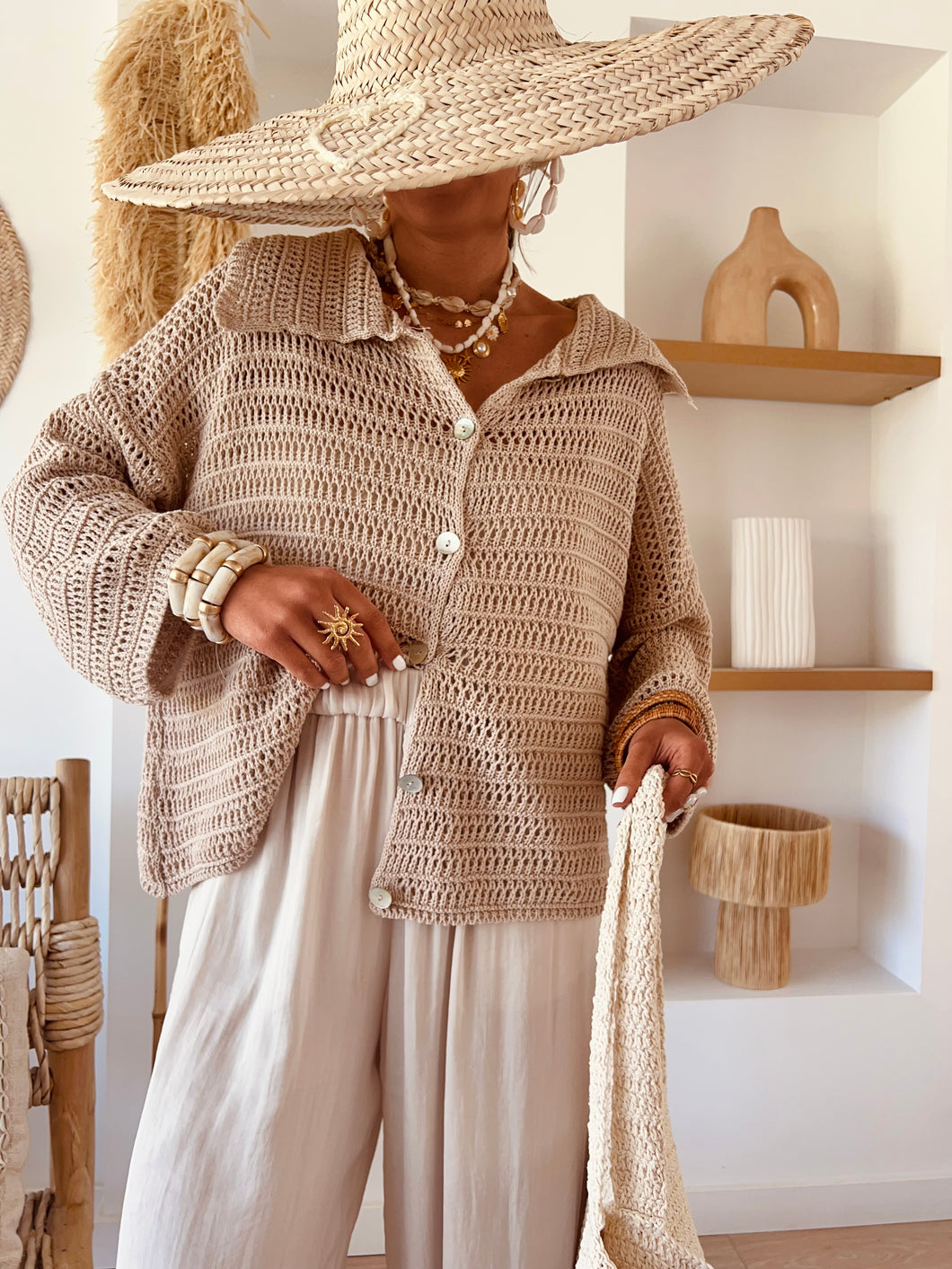 Top/Gilet Joy beige