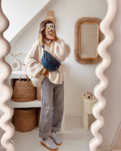 Sac banane en jean Lara