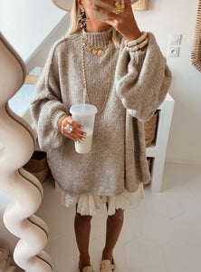 Pull Calista taupe