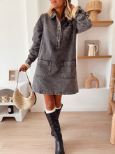 Charger l&#39;image dans la galerie, Robe denim Aline