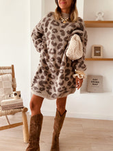 Charger l'image dans la galerie, Robe Pull Morgane beige