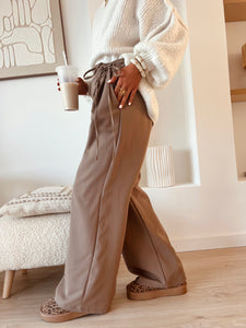 Pantalon Esmée taupe