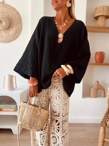 Blouse Abba noire