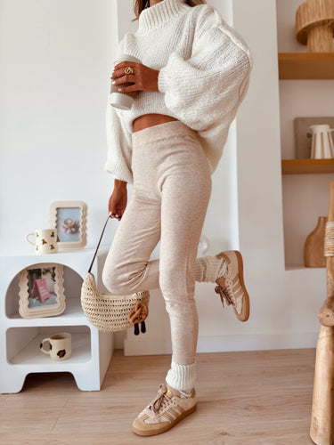Legging beige Amélia