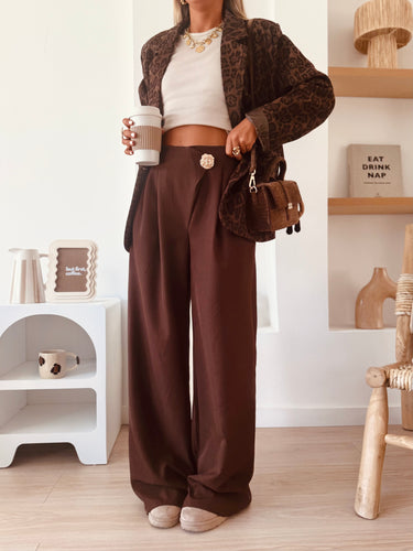 Pantalon Charlie chocolat