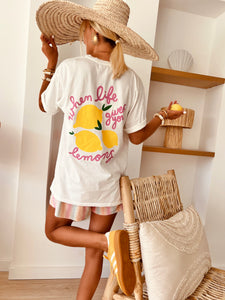 T-shirt Lemon blanc