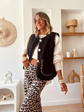 Charger l&#39;image dans la galerie, Veste sans manches noire Joyce