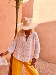 Top/gilet Joy crème