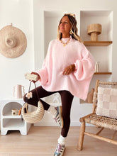 Charger l&#39;image dans la galerie, Pull Calista rose poudré