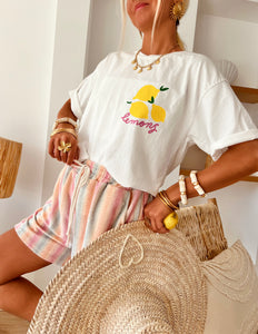 T-shirt Lemon blanc