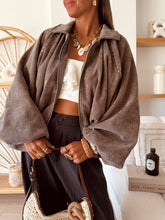 Charger l'image dans la galerie, Veste Bomber Gloria taupe