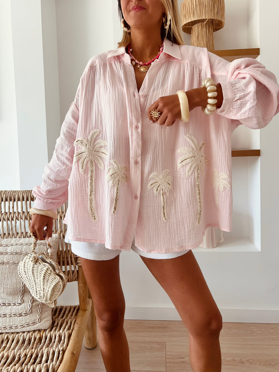 Chemise Malo rose (réassort dimanche 13 juillet à 11h00)