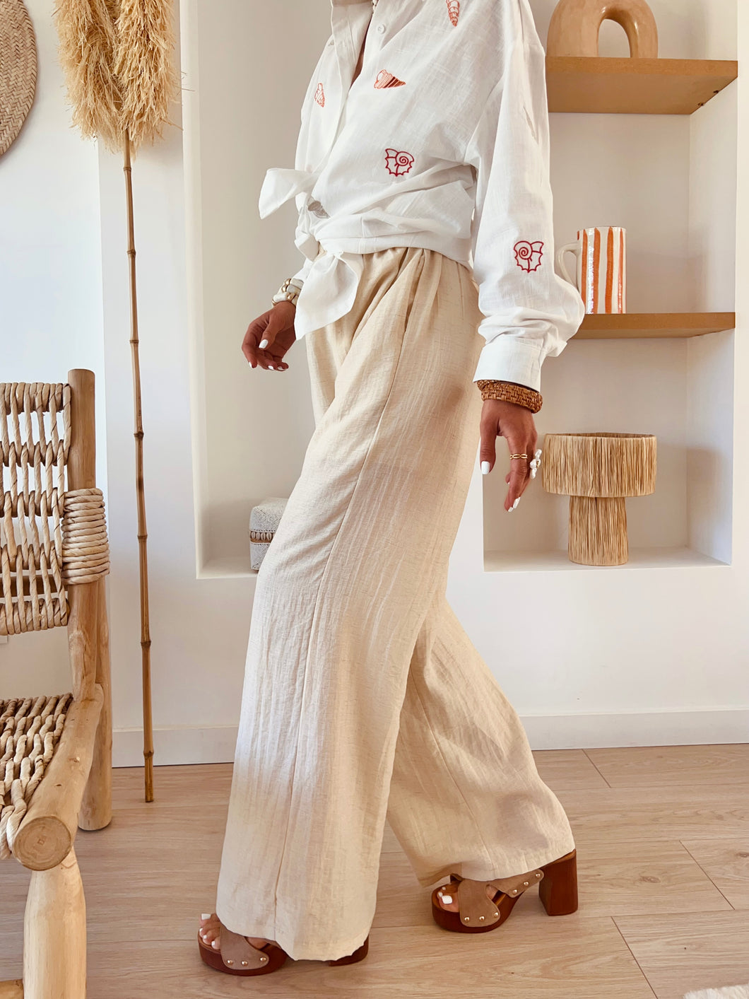 Pantalon Salomé crème