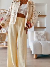 Charger l'image dans la galerie, Pantalon fluide Paulina jaune pastel