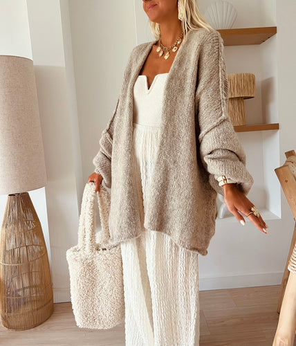 Gilet Calista taupe