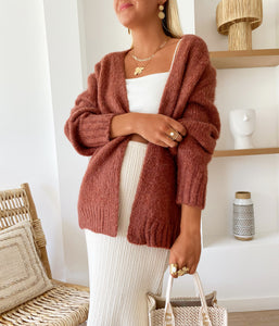 Gilet Léa brique