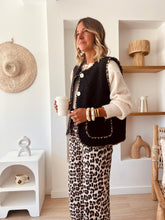 Charger l&#39;image dans la galerie, Veste sans manches noire Joyce