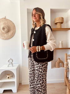 Veste sans manches noire Joyce