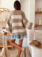 Charger l'image dans la galerie, Gilet Poana beige &amp; crème