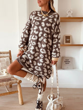 Charger l'image dans la galerie, Robe pull Morgane taupe
