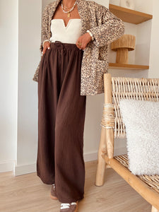 Pantalon Louisa chocolat