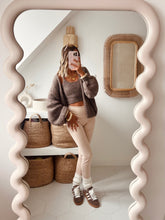 Charger l&#39;image dans la galerie, Ensemble top + gilet Bella marron glacé
